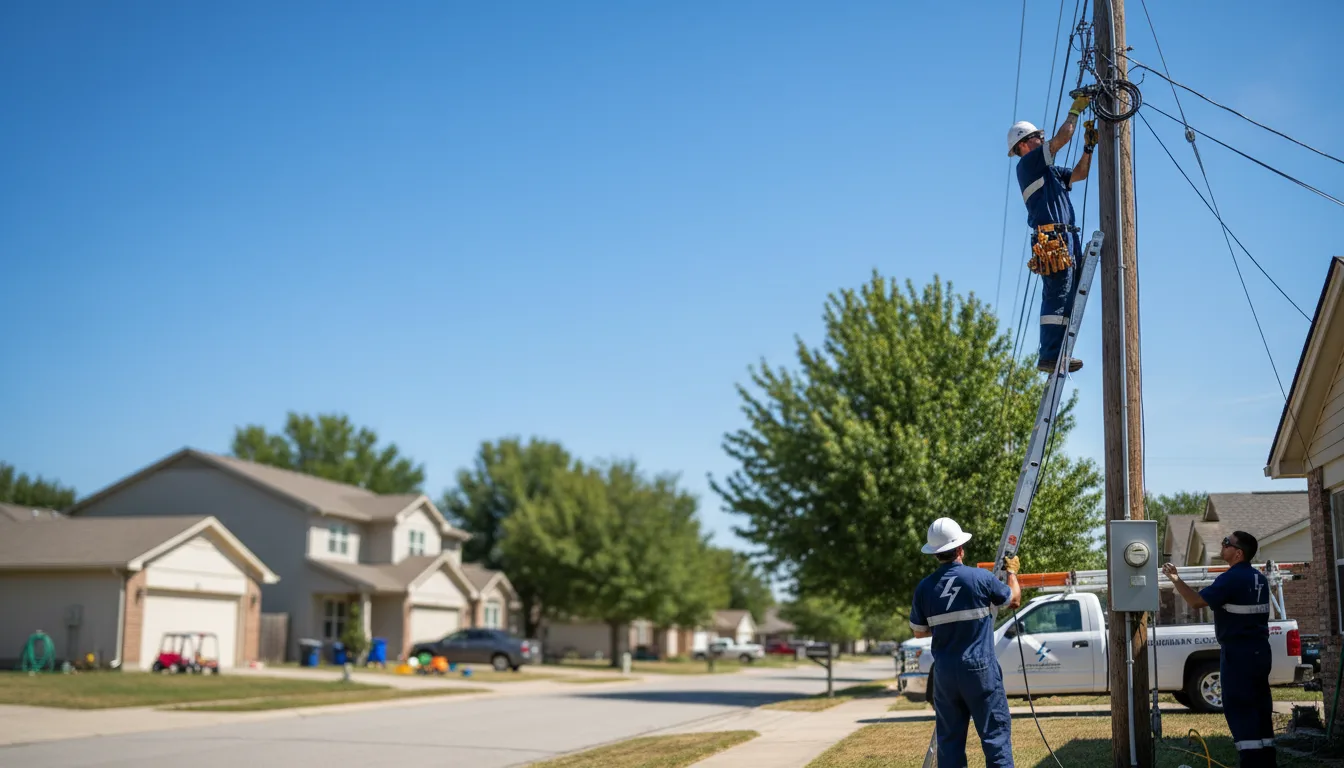 Residential electrician providing installation services in Tijeras, NM